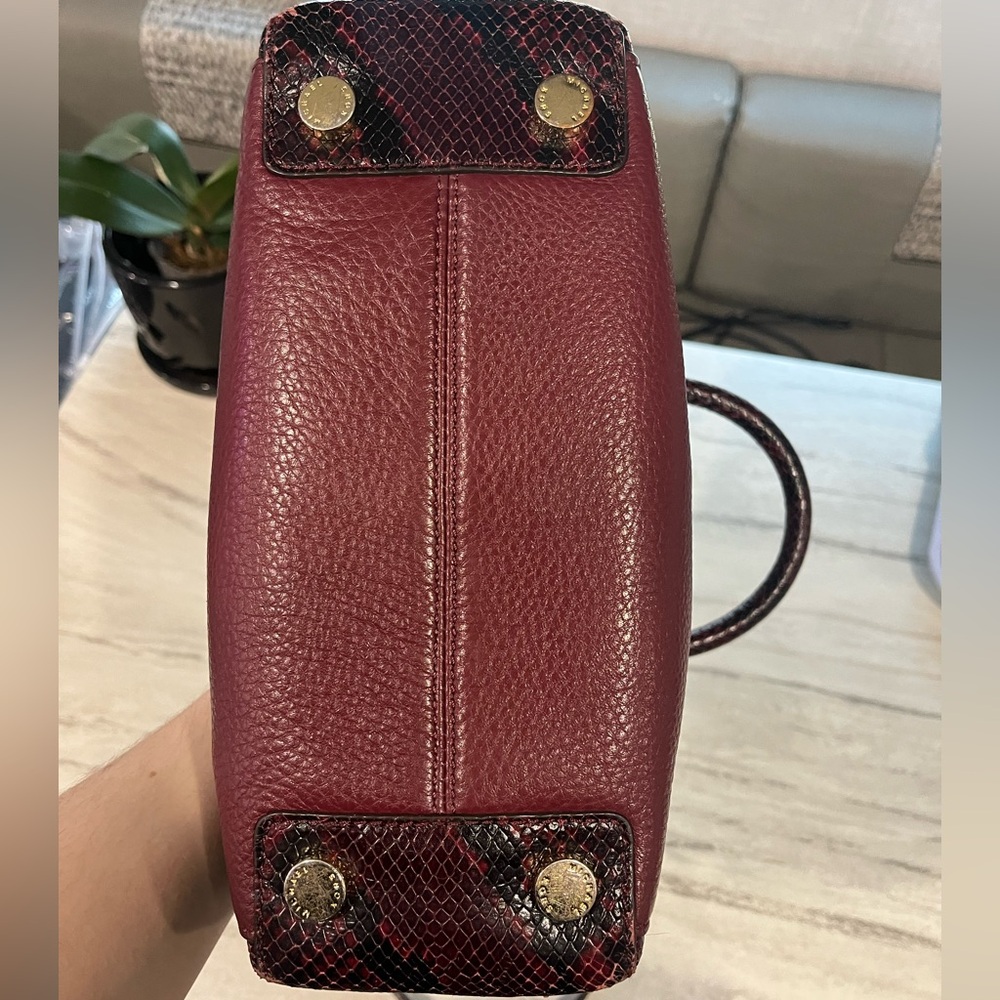 Michael Kors Leather Python Purse W Crossbody Str… - image 6